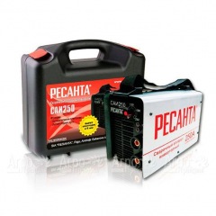 Сварочный инверторный аппарат Ресанта САИ-250 в кейсе в Перми