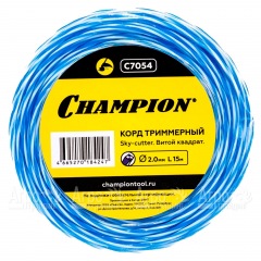 Корд триммерный Champion Sky-cutter 2.0мм, 15м (витой квадрат) в Перми