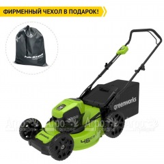 Газонокосилка аккумуляторная GreenWorks GD40LM46HP 6 Ач в Перми