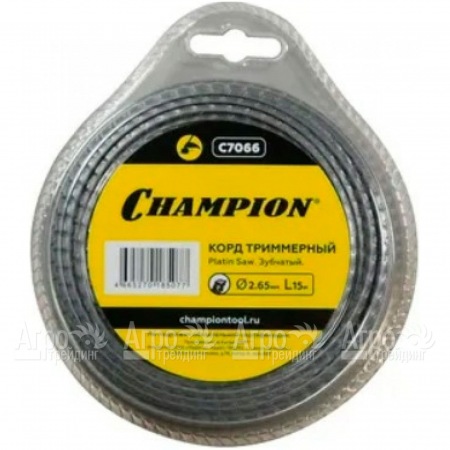 Корд триммерный Champion Platin Saw 2.65мм, 15м (зубчатый)  в Перми