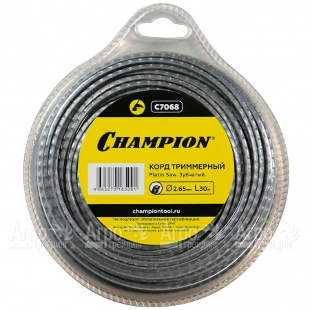 Корд триммерный Champion Platin Saw 2.65мм, 30м (зубчатый)  в Перми