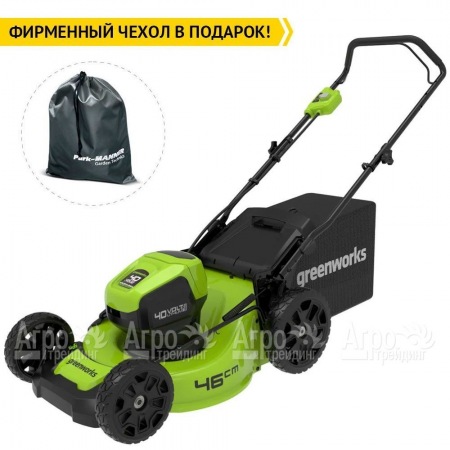 Газонокосилка аккумуляторная GreenWorks GD40LM46HP 4 Ач  в Перми