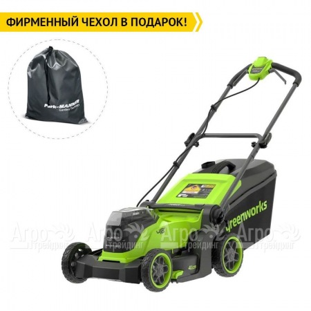 Газонокосилка аккумуляторная GreenWorks GD24X2LM411 (без аккумулятора и зарядного устройства) в Перми