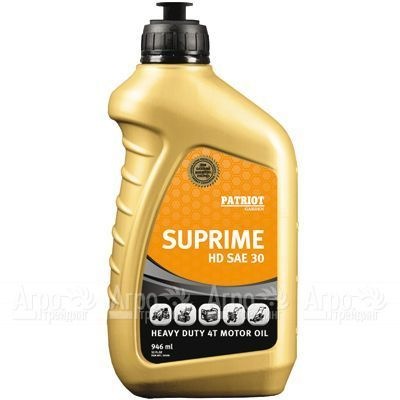 Масло Patriot Supreme HD SAE 30 946 мл для 4-х тактных двигателей в Перми