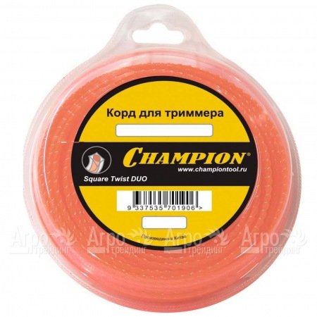 Корд триммерный Champion Square Twist Duo 2.4мм, 44м (витой квадрат)  в Перми