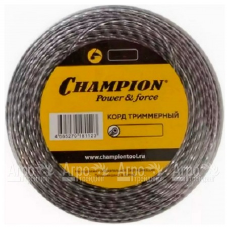 Корд триммерный Champion Tri-twist 3.0мм, 50м (витой треугольник)+нож  в Перми