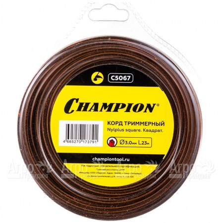 Корд триммерный Champion Nylplus Square 3.0мм, 23м (квадрат)  в Перми