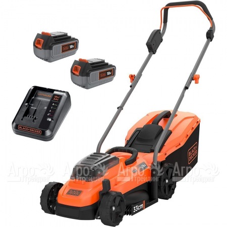 Газонокосилка аккумуляторная Black+Decker BCMW33184L2 в Перми