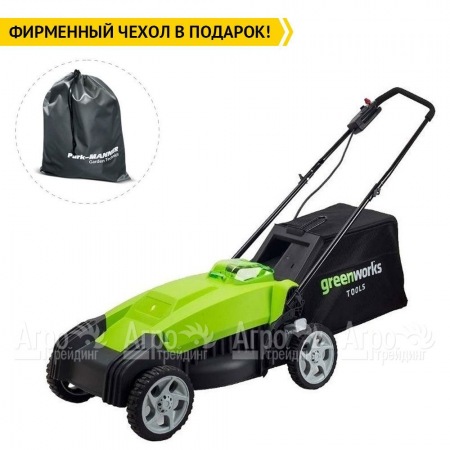 Газонокосилка аккумуляторная GreenWorks G-Max G40LM35 40V 35 см (без аккумулятора и ЗУ)  в Перми