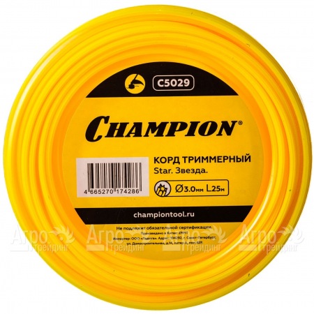 Корд триммерный Champion Star 3.0мм, 25м (звезда)  в Перми