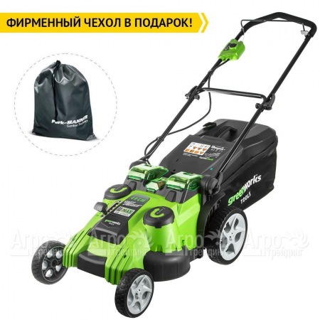 Газонокосилка аккумуляторная GreenWorks G40LM49DBK4  в Перми