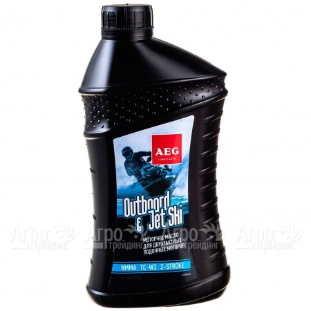 Масло AEG Outboard&amp;JetSki 2Т Oil NMMA TC-W3 1 л для 2-х тактных двигателей  в Перми