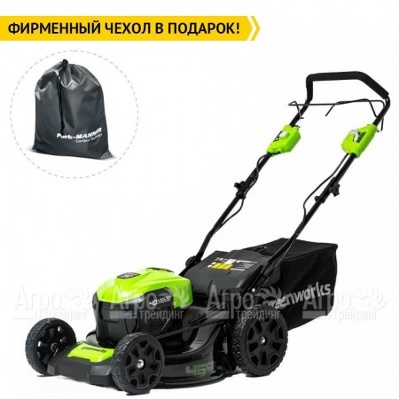 Газонокосилка аккумуляторная GreenWorks GD40LM46SP 8 Ач в Перми