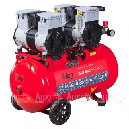 Компрессор безмасляный малошумный Fubag OLS 500/50 CM2х2 в Перми
