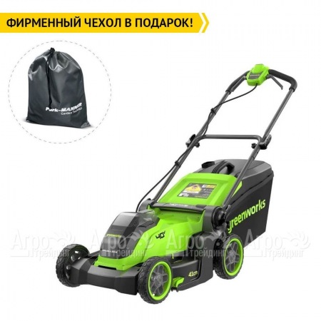 Газонокосилка аккумуляторная GreenWorks GD40LM411 4 Ач в Перми