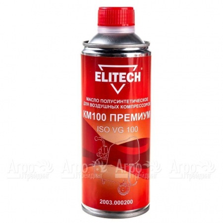 Масло полусинтетическое Elitech КМ100 2003.000200 ISO 100 0.45 л для воздушных компрессоров в Перми