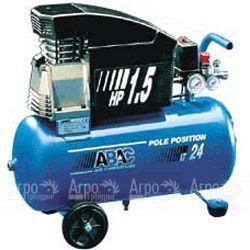 Воздушный компрессор ABAC Pole Position 241 с катушкой и резиновым шлангом в Перми