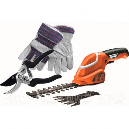 Ножницы аккумуляторные для травы Black+Decker GSL 700 KIT-QW  в Перми