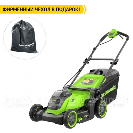 Газонокосилка аккумуляторная GreenWorks GD40LM411 (без аккумулятора и зарядного устройства) в Перми