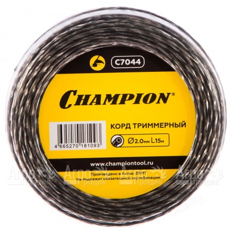 Корд триммерный Champion Tri-twist 2.0мм, 15м (витой треугольник)  в Перми