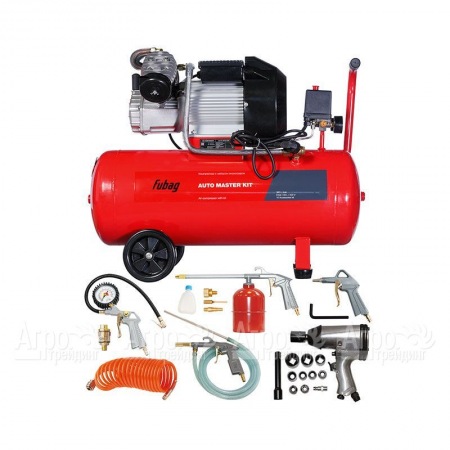 Компрессор масляный Fubag Auto Master Kit VDC/50 + набор из 10 предметов в Перми
