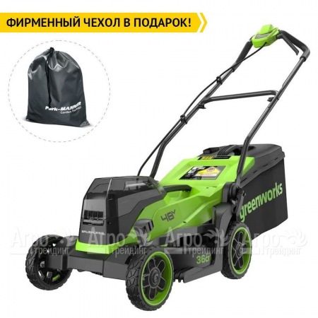 Газонокосилка аккумуляторная GreenWorks GD24X2LM361 2х4 Ач в Перми