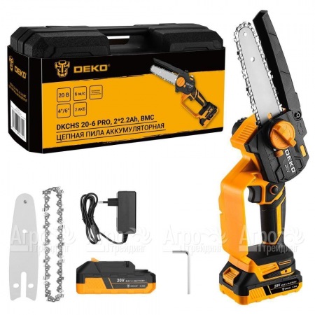 Аккумуляторная пила DEKO DKCHS 20-6 PRO 6&quot; в кейсе в Перми
