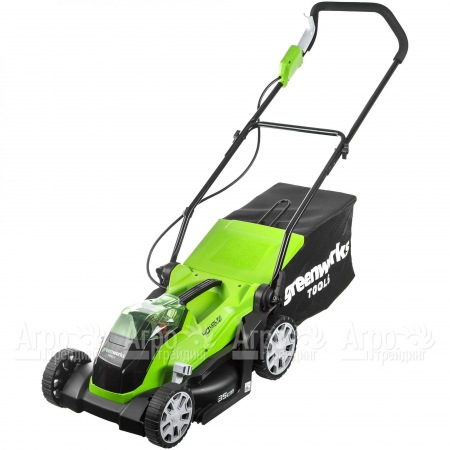 Газонокосилка аккумуляторная GreenWorks G-Max G40LM35 40V 35 см (без батареи и зарядного устройства)  в Перми