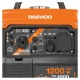 Инверторный бензогенератор Daewoo GDA 1400 i 1 кВт в Перми